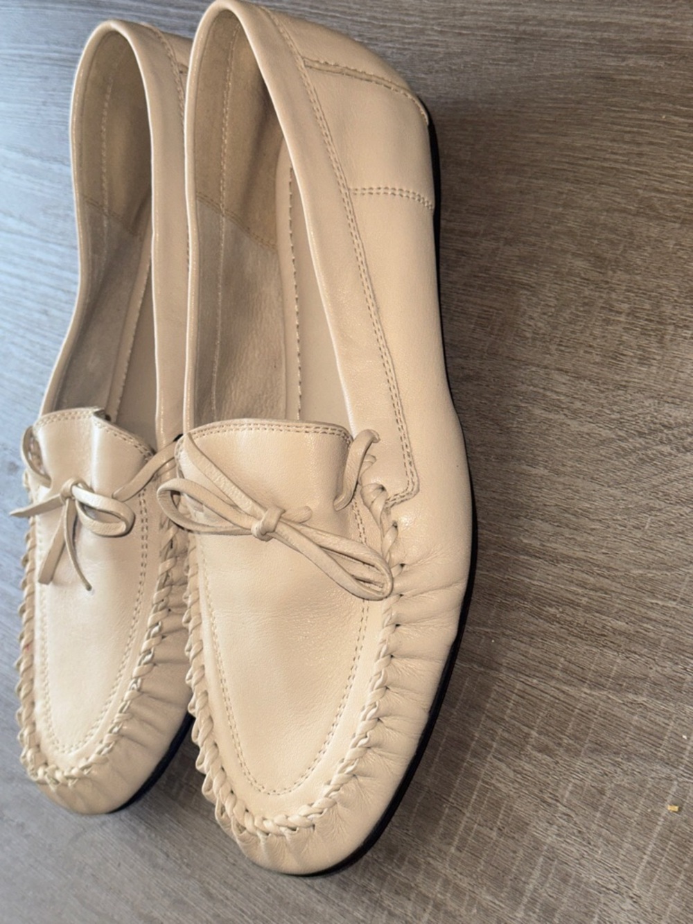 Zara Gathered Soft Leather Loafers (NWT) - Picture 13 of 15